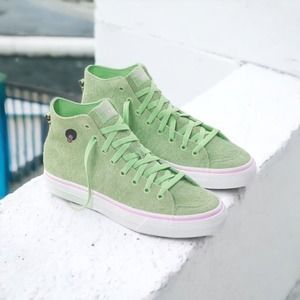 Adidas Na-Kel Smith Mens Nizza Hi RF Sneakers Size 8 Spring Green Pins EF1032